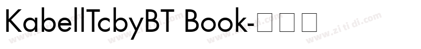 KabellTcbyBT Book字体转换